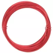 Alambre de aluminio anodizado 1 mm - Rojo x10m