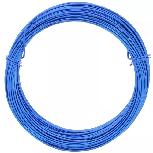 Alambre de aluminio anodizado 1 mm - Azul eléctrico x10m