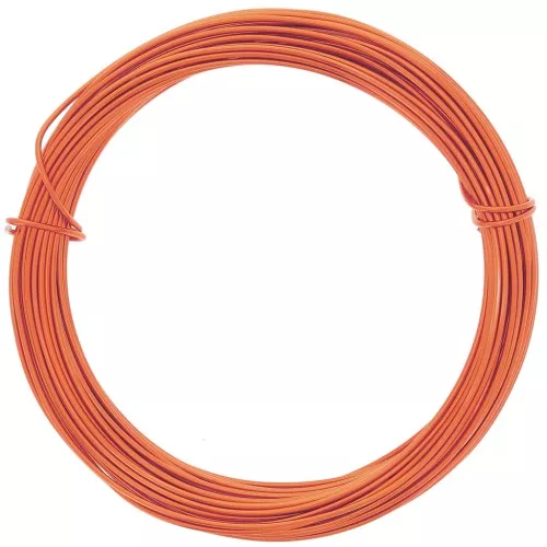 Alambre de aluminio anodizado 1 mm - Naranja oscuro x10m