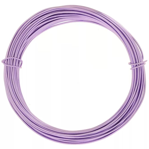 Alambre de aluminio anodizado 1 mm - Lila x10m