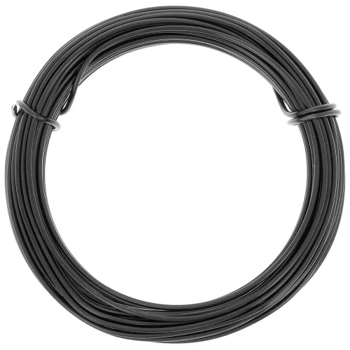 Alambre de aluminio anodizado 1,5 mm - Negro x10m