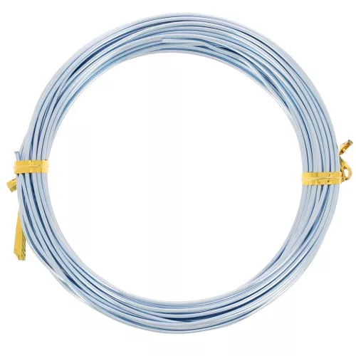 Alambre de aluminio anodizado 1,5 mm - Azul claro x10m