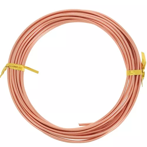 Alambre de aluminio anodizado 2 mm - Cobreado x5m