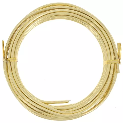 Alambre de aluminio anodizado 3 mm - Dorado x5m