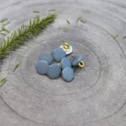 Botón de metal y nácar - Atelier Brunette Quartz 10 mm - Storm x1