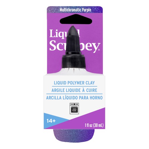 Arcilla líquida Sculpey - Arcilla líquida para cocción - Morado multicromo x30ml