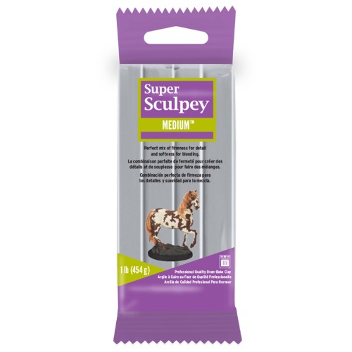 Super Sculpey Arcilla Modelable Mediana - Gris x454g