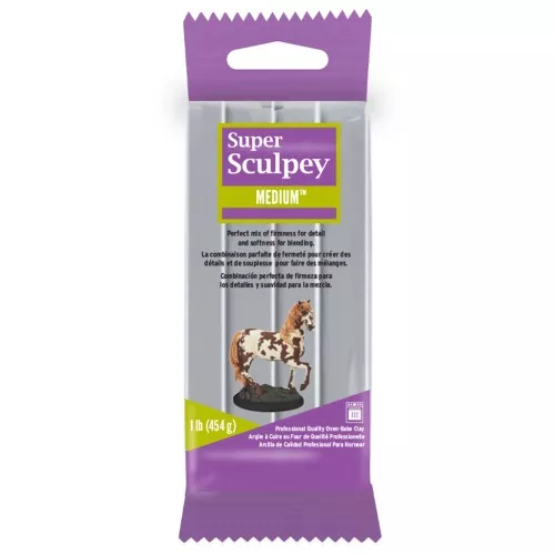Super Sculpey Arcilla Modelable Mediana - Gris x454g