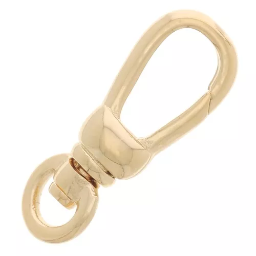 Cierre de langosta giratorio de 17 mm - chapado en oro de 3 micras x1