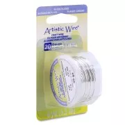 Hilo de cobre Artistic Wire de 0,81 mm - Chapado en plata antideslustrante, 5,5 m