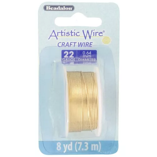 Hilo de latón Artistic Wire de 0,64 mm - sin tratar, con tratamiento antioxido x7.3m