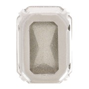 Cristal engaste Aurora A4627 Octágono 14x10 mm - Rodio - Cristal x1