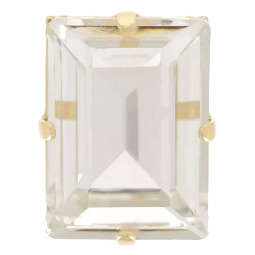 Cristal engaste Aurora A4527 Step Cut Baguette 14x10 mm - Dorado - Cristal x1