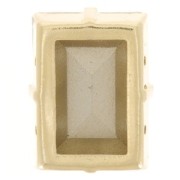 Cristal engaste Aurora A4527 Step Cut Baguette 14x10 mm - Dorado - Cristal AB x1