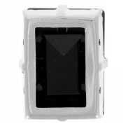 Cristal engaste Aurora A4527 Step Cut Baguette 14x10 mm - Rodio - Azabache x1