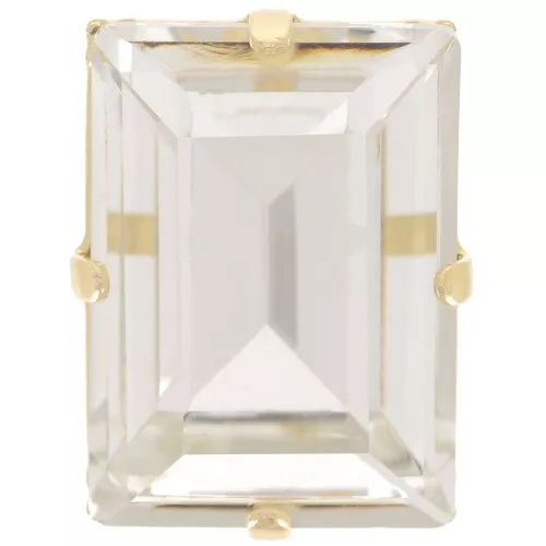 Cristal engaste Aurora A4527 Step Cut Baguette 18x13 mm - Dorado - Cristal x1