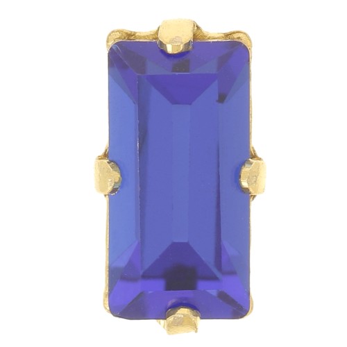 Juego de cristales Aurora A4500 Taco 10x5 mm - Dorado - Azul Capri x1