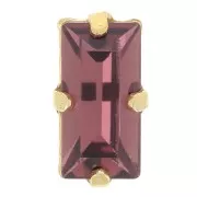 Juego de cristales Aurora A4500 Taco 10x5 mm - Dorado - Borgoña x1