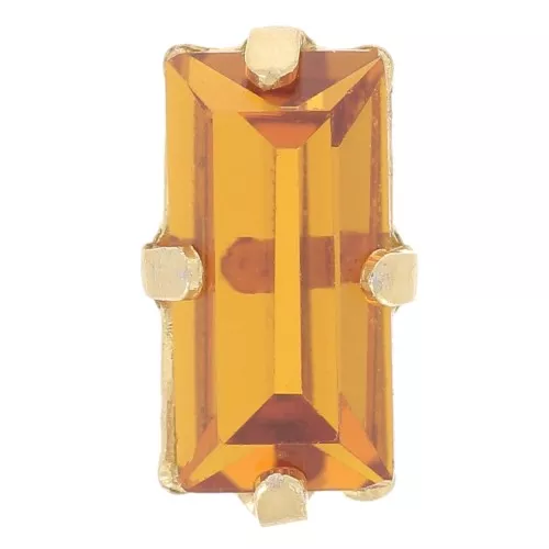 Conjunto cristal Aurora A4500 Varilla 10x5 mm - Dorado - Topacio x1