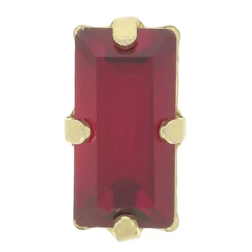 Conjunto cristal Aurora A4500 Varilla 10x5 mm - Dorado - Rubí x1
