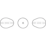 PureCrystal Perlas 5821 11x8 mm - Crema Perla x5