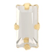 Cristal Aurora A4500 Baguette 10x5 mm - Dorado - Cristal Silver Shade x1|raw }}