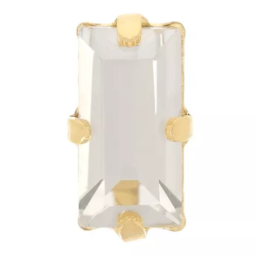 Cristal Aurora A4500 Baguette 10x5 mm - Dorado - Cristal Silver Shade x1