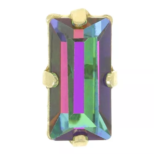 Conjunto cristal Aurora A4500 Varilla 10x5 mm - Dorado - Cristal Vitrail Medium x1
