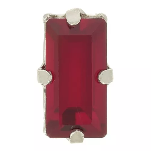 Conjunto cristal Aurora A4500 Baguette 10x5 mm - Rodio - Rubí x1
