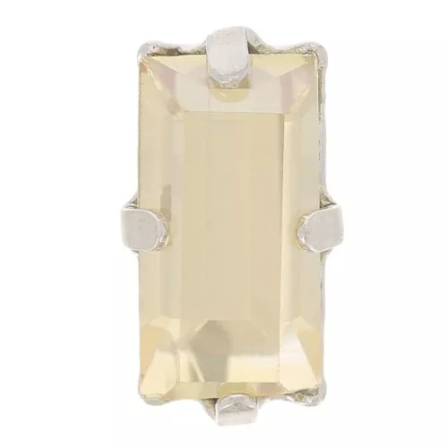 Conjunto cristal Aurora A4500 Baguette 10x5 mm - Rodio - Cristal Golden Shadow x1