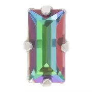 Conjunto cristal Aurora A4500 Varilla 10x5 mm - Rodio - Cristal Vitrail Medium x1