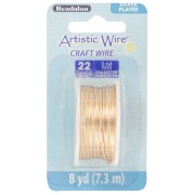 Alambre de Cobre Artístico 0.64 mm - Plateado anti-deslustre x7.3m