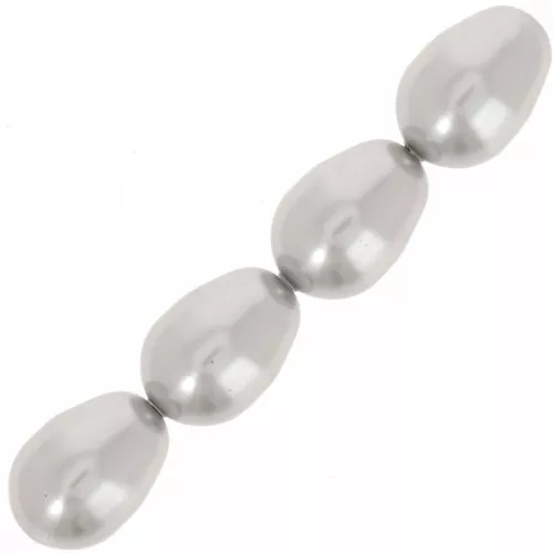 Peras PureCrystal 5821 11x8 mm Light Grey Pearl x5