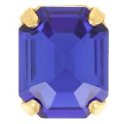 Cristal engaste Aurora A4610 Step Cut Octagon 10x8 mm - Dorado - Azul Capri x1|raw }}