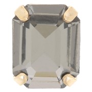 Conjunto Cristal Aurora A4610 Octágono talla escalonada 10x8 mm - Dorado - Diamante negro x1|raw }}