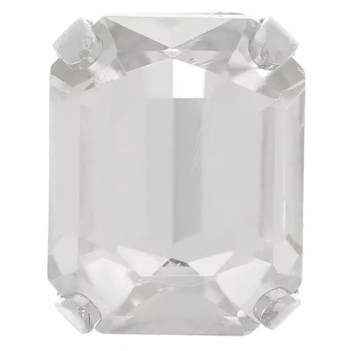 Cristal Aurora A4610 Octágono talla escalonada 10x8 mm - Plata - Cristal x1