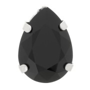 Conjunto Cristal Aurora A4320 Gota 8x6 mm - Rodio - Azabache x1