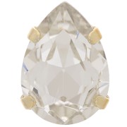 Cristal engastado Aurora A4320 Gota 14x10 mm - Oro - Cristal x1