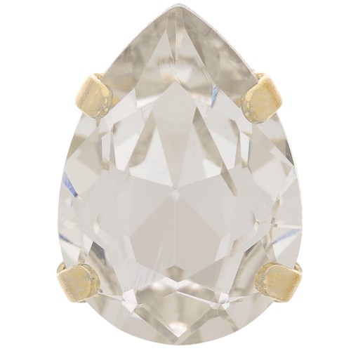 Cristal engastado Aurora A4320 Gota 14x10 mm - Oro - Cristal x1