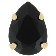 Conjunto Cristal Aurora A4320 Gota 14x10 mm - Oro - Azabache x1|raw }}