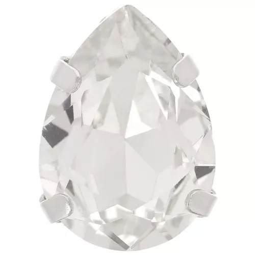 Cristal engastado Aurora A4320 Gota 14x10 mm - Rodio - Cristal x1