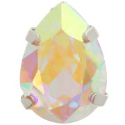 Conjunto Cristal Aurora A4320 Gota 14x10 mm - Rodio - Cristal AB x1|raw }}