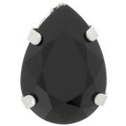 Conjunto Cristal Aurora A4320 Gota 14x10 mm - Rodio - Azabache x1