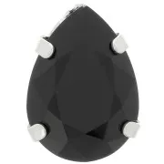 Conjunto Cristal Aurora A4320 Gota 14x10 mm - Rodio - Azabache x1