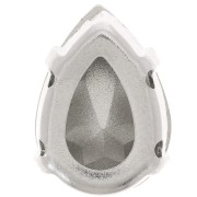 Cristal engastado Aurora A4320 Gota 14x10 mm - Rodio - Diamante negro x1