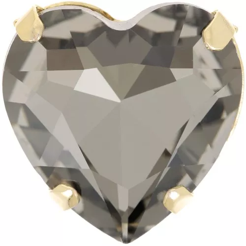 Conjunto de cristal Aurora Corazón A4827 Corazón 27 mm - Oro - Diamante negro x1