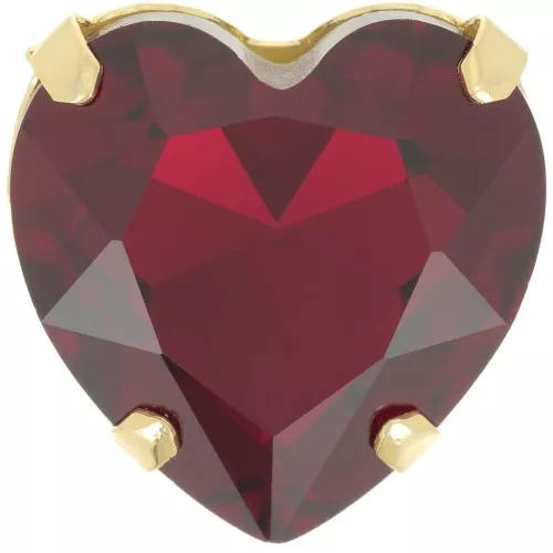 Conjunto cristal Aurora Corazón A4827 Corazón 27 mm - Oro - Rubí x1