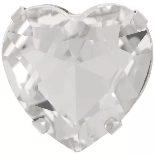 Cristal engastado Aurora Corazón A4827 Corazón 27 mm - Rodio - Cristal x1