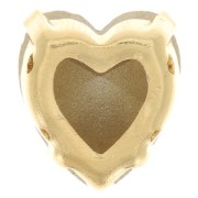 Conjunto de cristal Aurora Heart A4831 Antique Heart 11x10 mm - Oro - Rubí x1