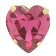 Conjunto de cristal Aurora Heart A4831 Antique Heart 11x10 mm - Oro - Rosa x1